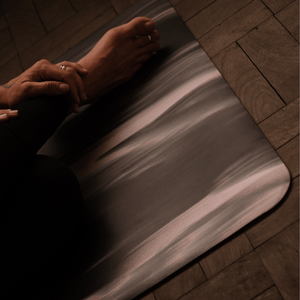 Tapete de Yoga em PU 4.5mm | PRO Tie Dye - PRETO E ROSA