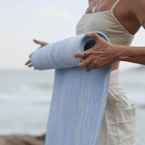 Tapete de Yoga em TPE 6mm | Oceano Caribe - AZUL CLARO