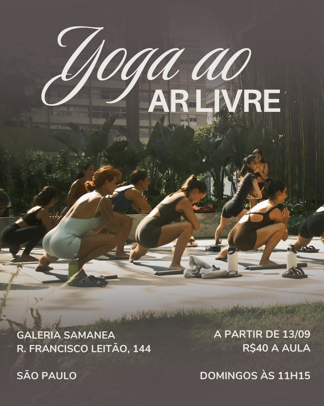 Yoga ao ar livre em São Paulo - Ekomat Yoga