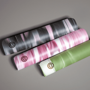 Tapete de Yoga em PU 4.5mm | PRO Colors Tie Dye - ROSA E BRANCO