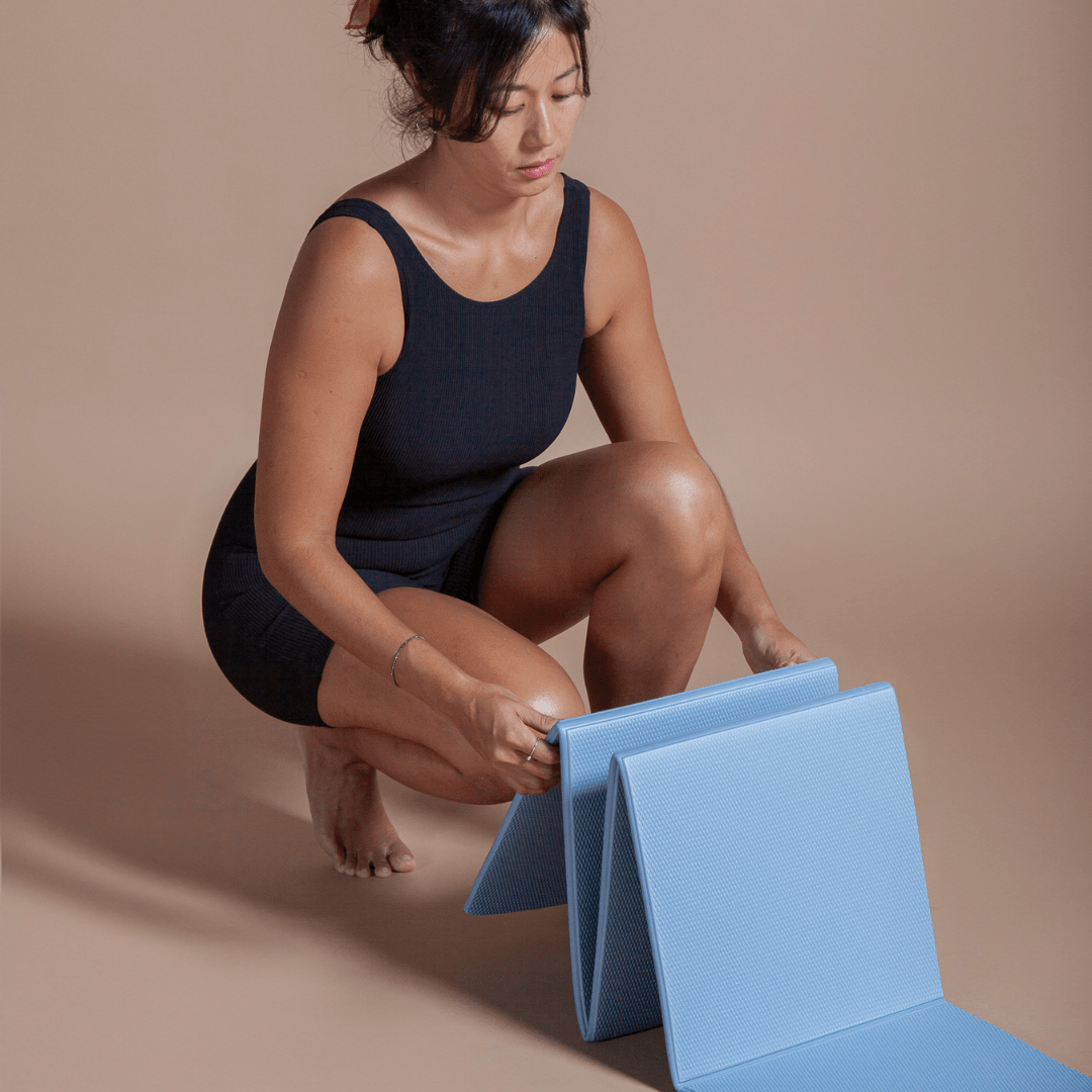 Tapete de Yoga Dobrável 6mm | NOMA Dobrável - AZUL