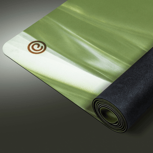 Tapete de Yoga em PU 4.5mm | PRO Colors Tie Dye - VERDE E BRANCO
