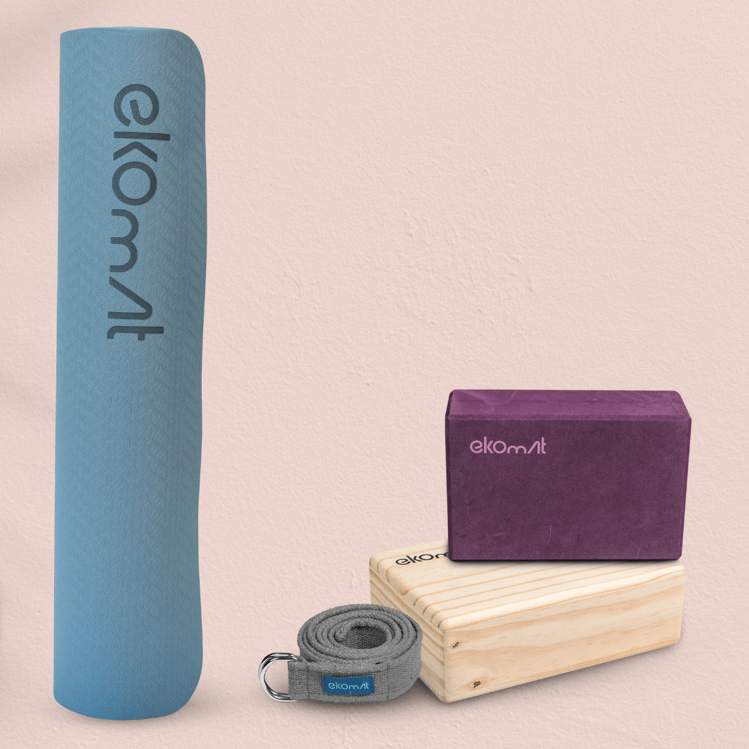 Kit Yoga em Casa  Ekomat Meu Mundo ® - Ekomat Yoga